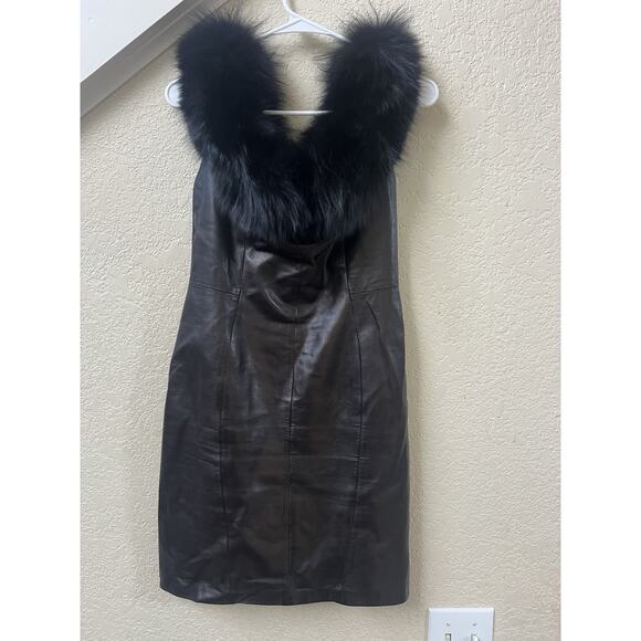 Michael Hoban For North Beach Leather Dress Size 10 - Picture 12 of 16